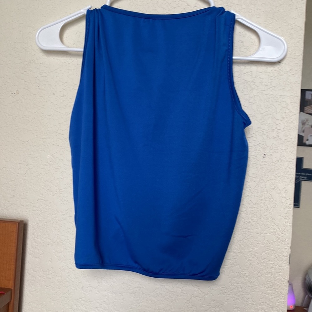 Amazon Blue Cropped Tank - Picture 2 of 2